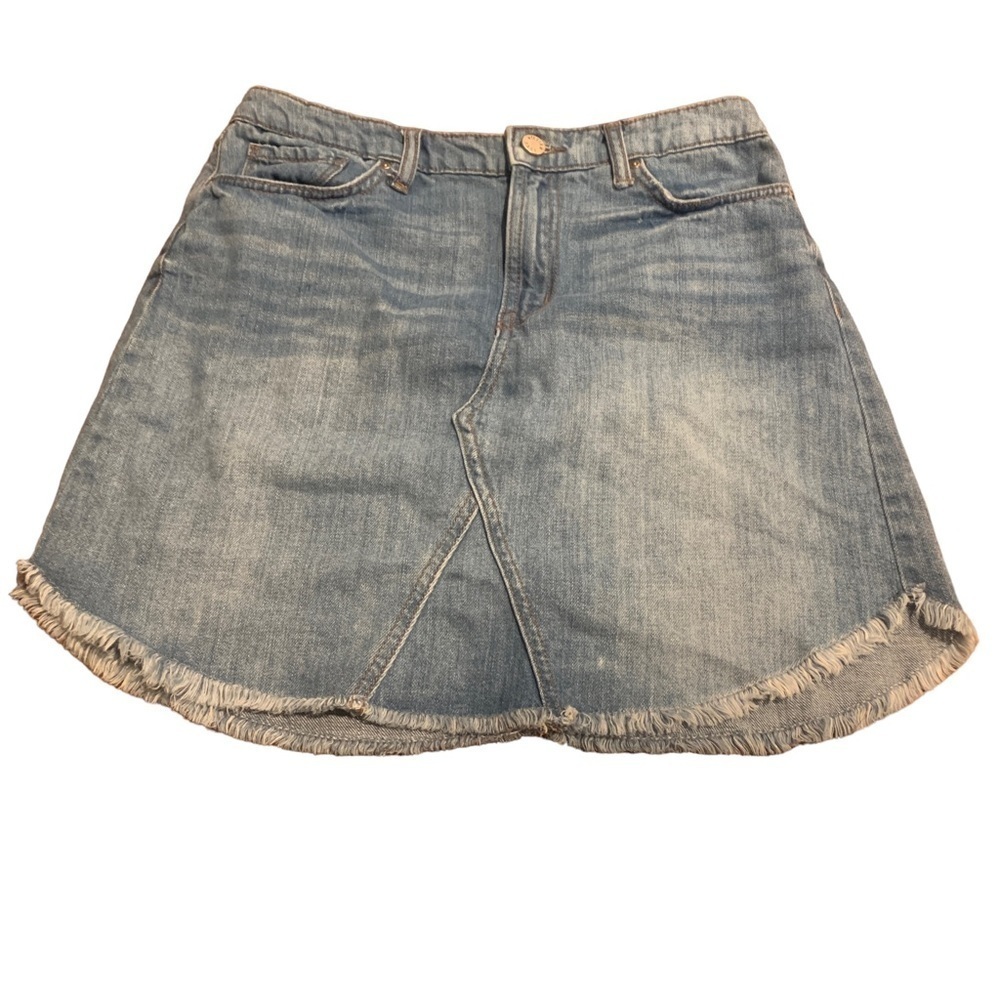 WilliamRast Mini Boho Fringed Denim Jean Skirt Junior Size 29